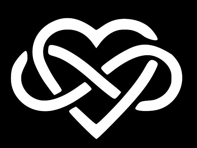 HEART INFINITY SYMBOL Vinyl Decal Car Wall Window Sticker CHOOSE SIZE COLOR