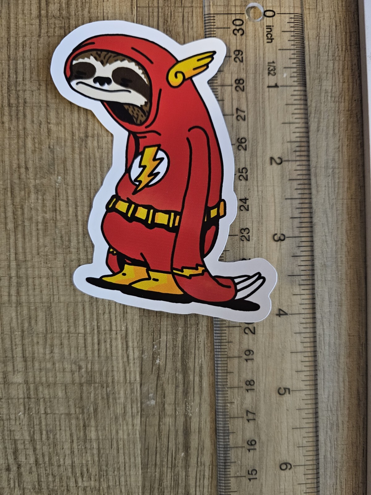 Sloth Flash Dc Comics Fast Slow Funny Sticker Water Resistant Decal