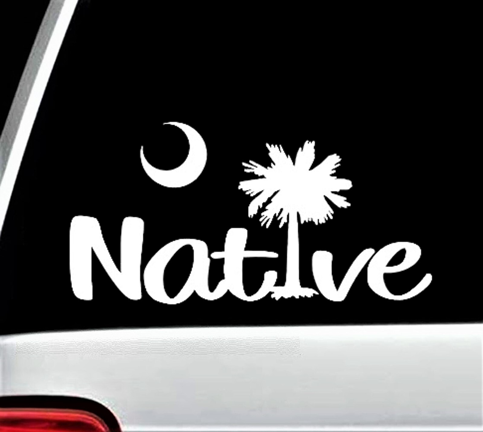 South Carolina SC Native Palmetto Tree Decal Sticker SUV Van Car Vacation Beach