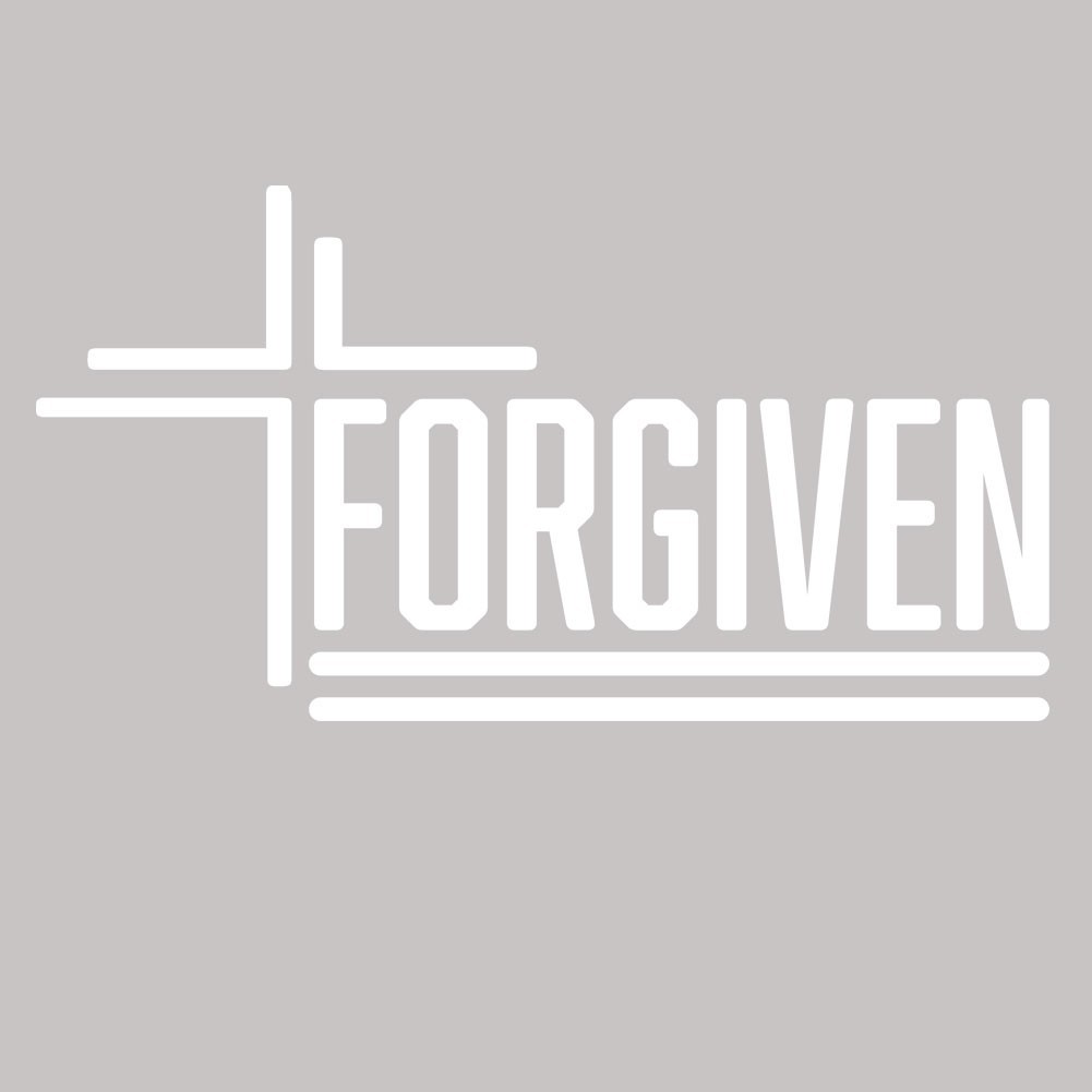 Forgiven Christian Jesus faith Decal Sticker Car Truck Wall Door Window Laptop