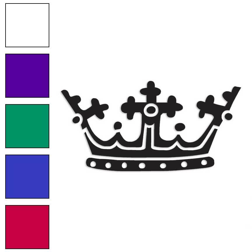 Royalty Crown Queen King, Vinyl Decal Sticker, Multiple Colors & Sizes #3071