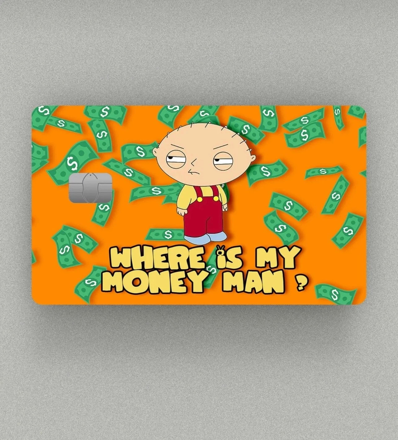Family Guy Stewie Money Credit Card Skin / Credit Card Sticker/Credit Card Cover