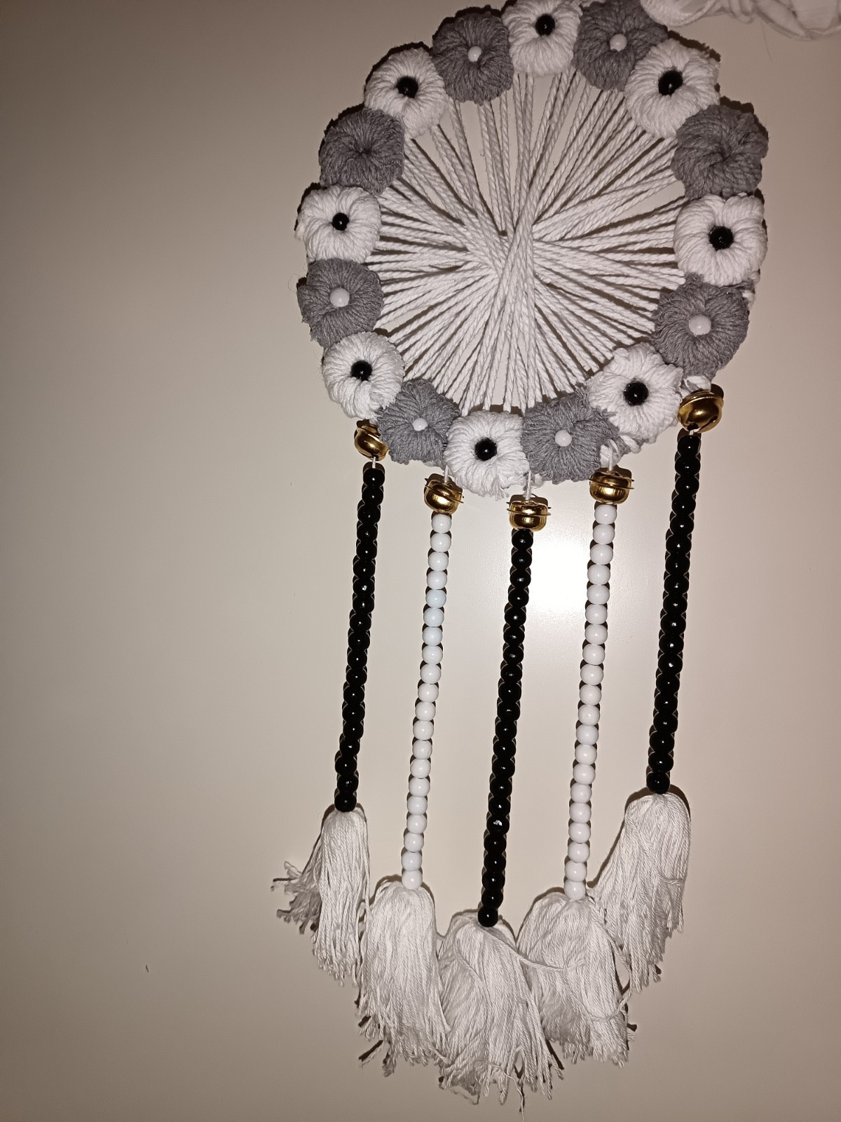 Home Decor/ Handmade / Black, White, Gray and Gold