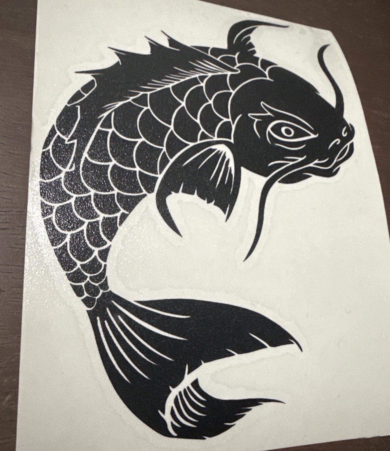 Japanese Koi Fish Decal Art Sticker 5.5” X 4” 15 Different Color’s To Chose From