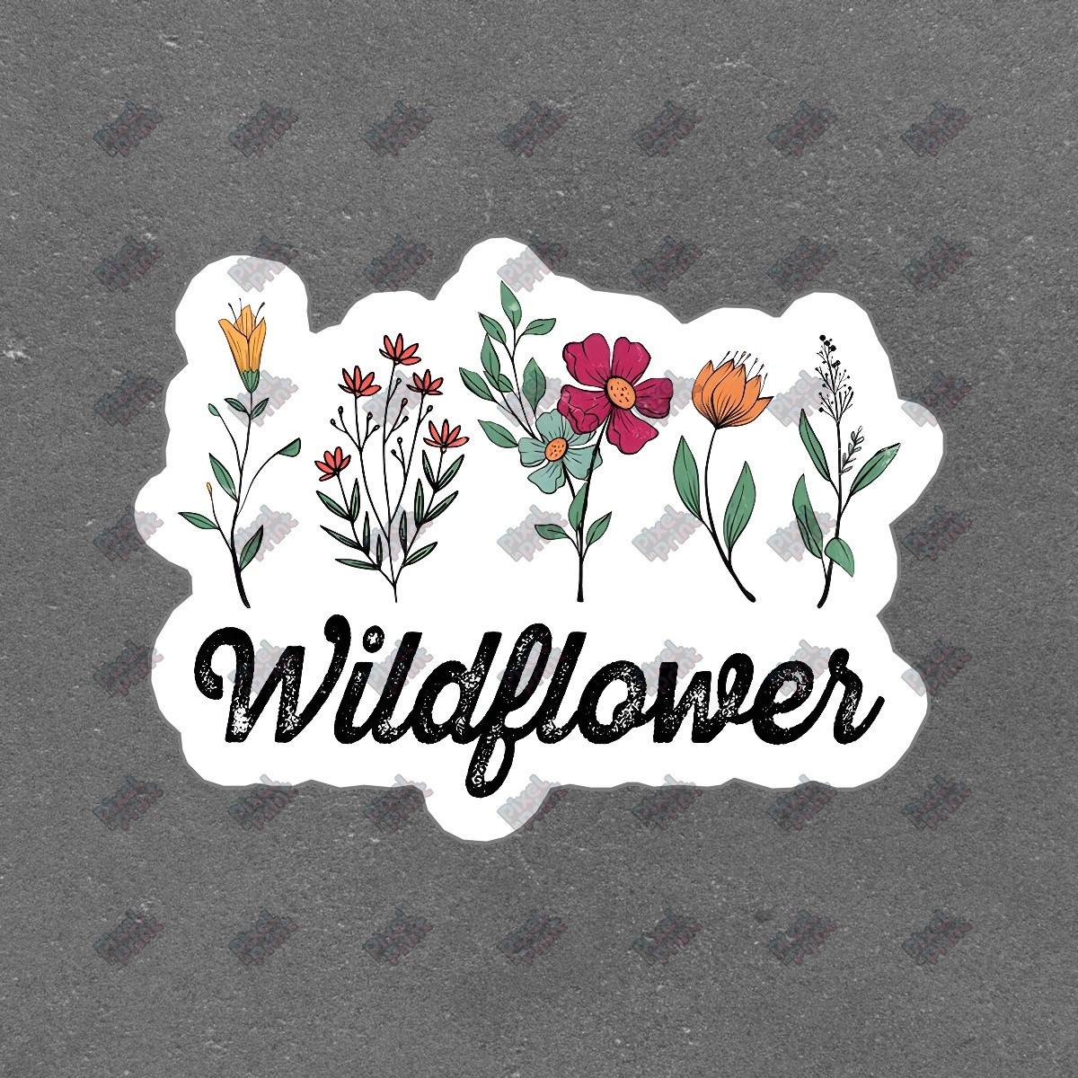 Beautiful Wildflower Vinyl Sticker Floral Decal for Laptop, Water #943733