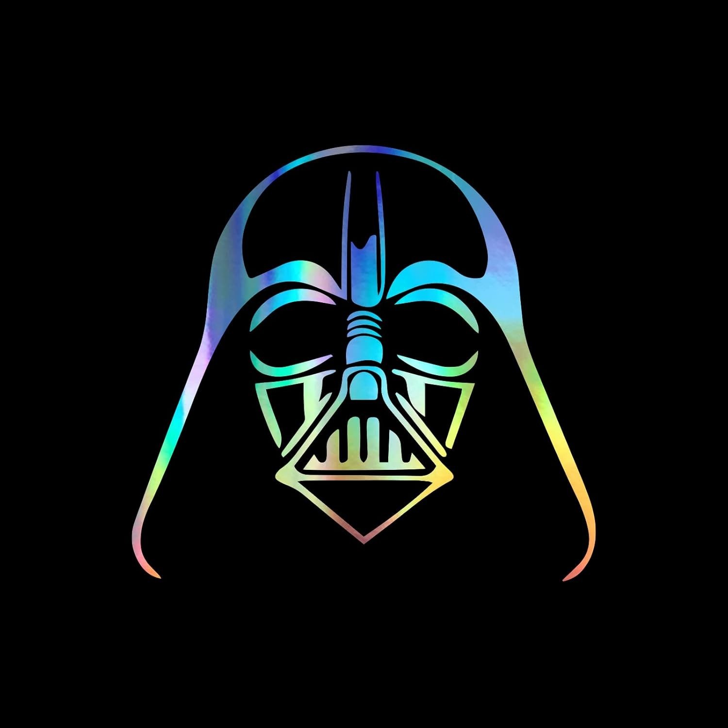 American Flag Darth Vader Decal – 5.5" Holographic Vinyl Sticker for Vehicles