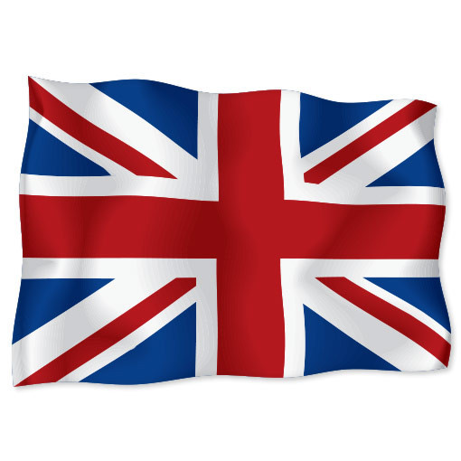 UNITED KINGDOM Flag car bumper sticker decal 6" x 4"