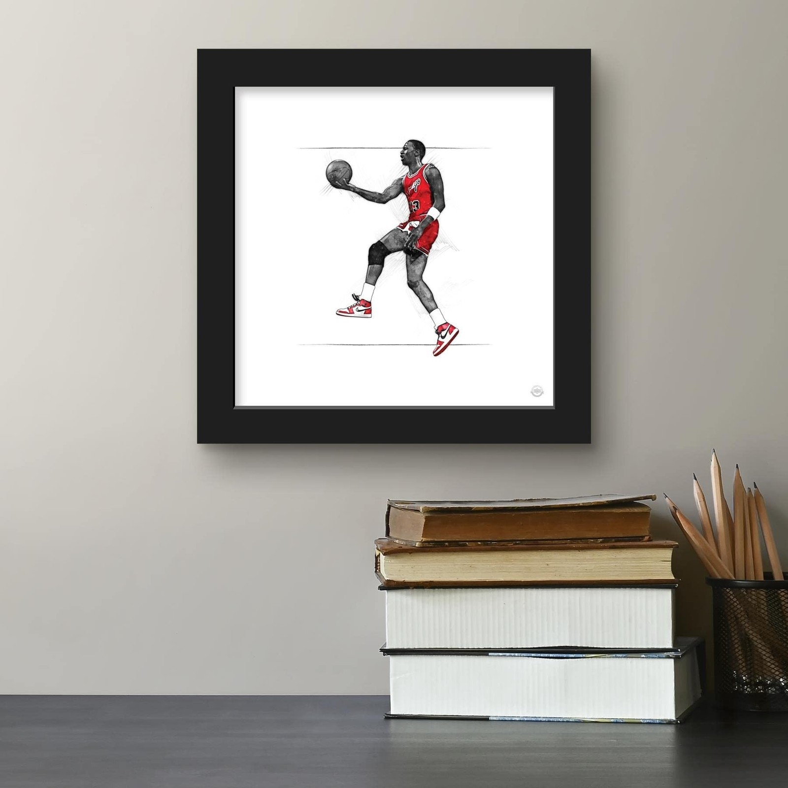 Trends International Gallery Pops Michael Jordan – Art Sketch Rookie Wall Art…