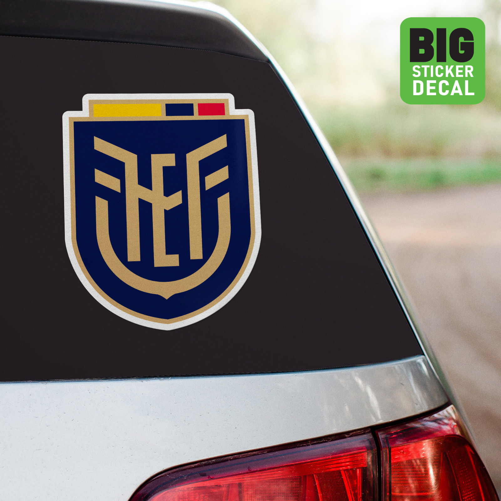 Seleccion Ecuador Big Laminated Vinyl Soccer Sticker Car Decal Calcomania