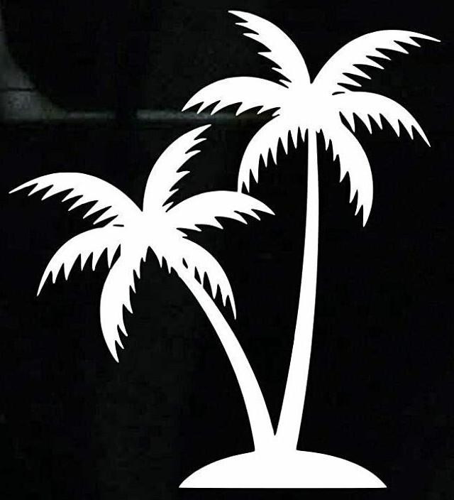 Palm Tree Home Décor Car Window Vinyl Decal Sticker Tropical Beach