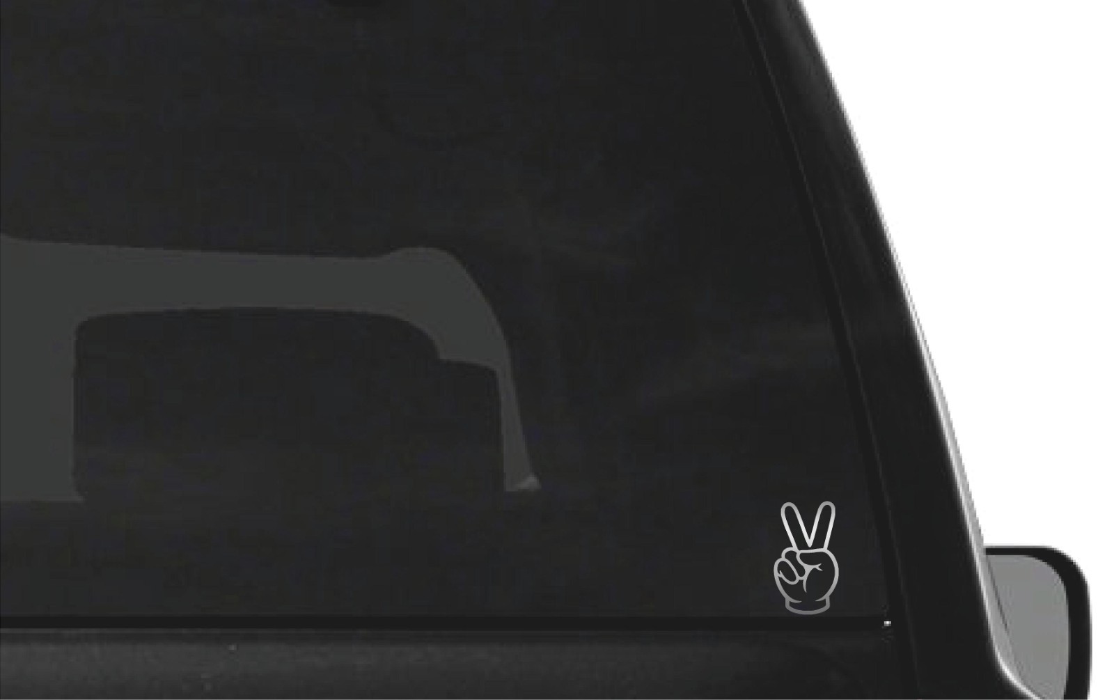 Peace hand symbol vinyl decal peace sign Sticker