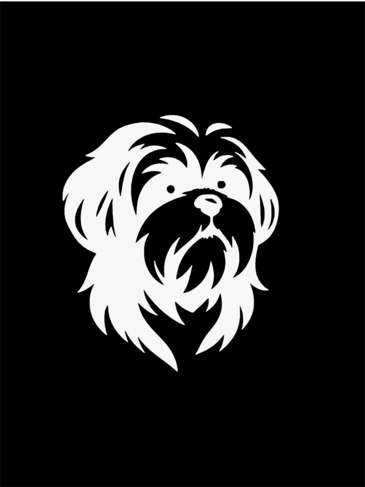 Shih Tzu dog Decal for car Windows Laptops most Smooth Surfaces
