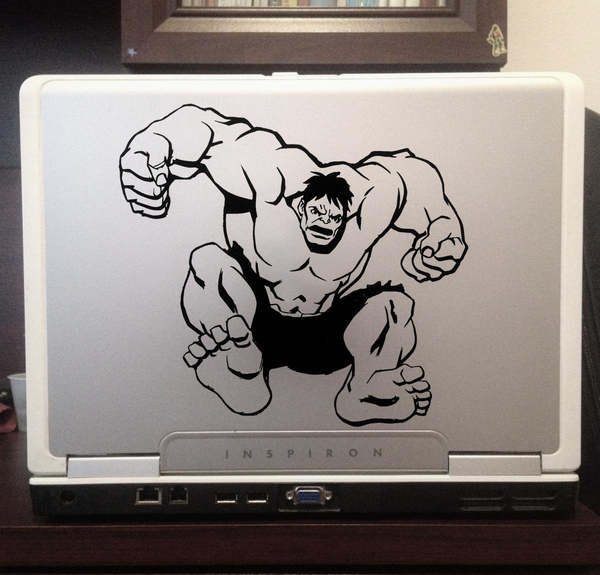 Incredible Hulk super hero Marvel Disney characters car truck laptop macbook 8"
