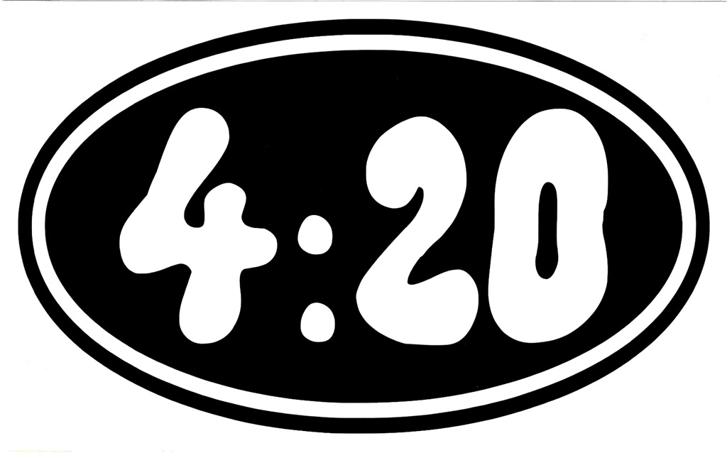 4:20 Decal Sticker Window Laptop Yeti Cup Hippie Herbal Medicinal Rock n Roll