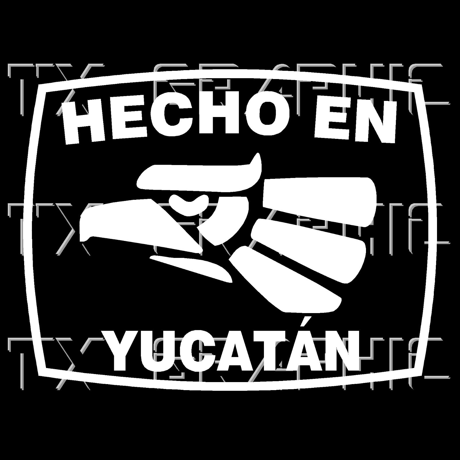 Hecho En Yucatan Estado de Mexico Aztec Aguila Decal Sticker
