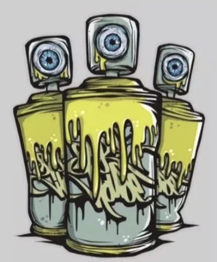 Graffiti Spray Paint Sticker Decal