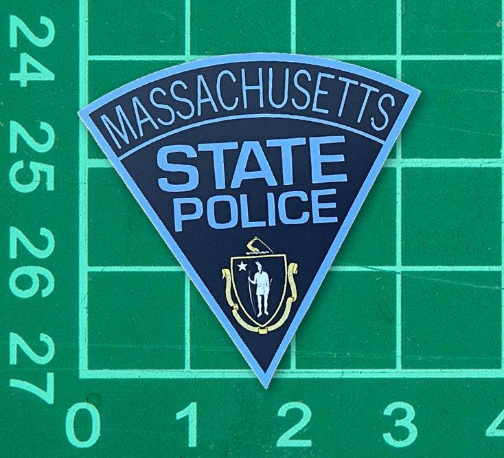 Massachusetts State Police Sticker Decal badge mass statie