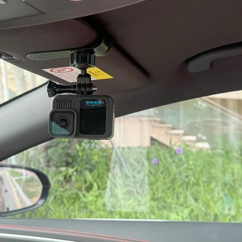 Car Sun Visor Camera Mount – Clip Holder for GoPro, DJI, Insta360
