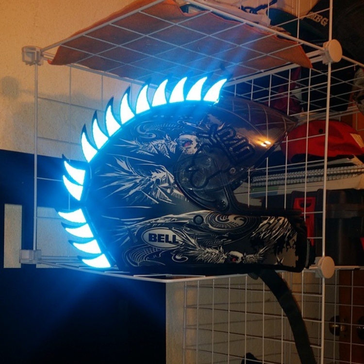 Reflective DECALS For Rubber Helmet Warhawks Dirtbike Motorcross Motorcycles Saw