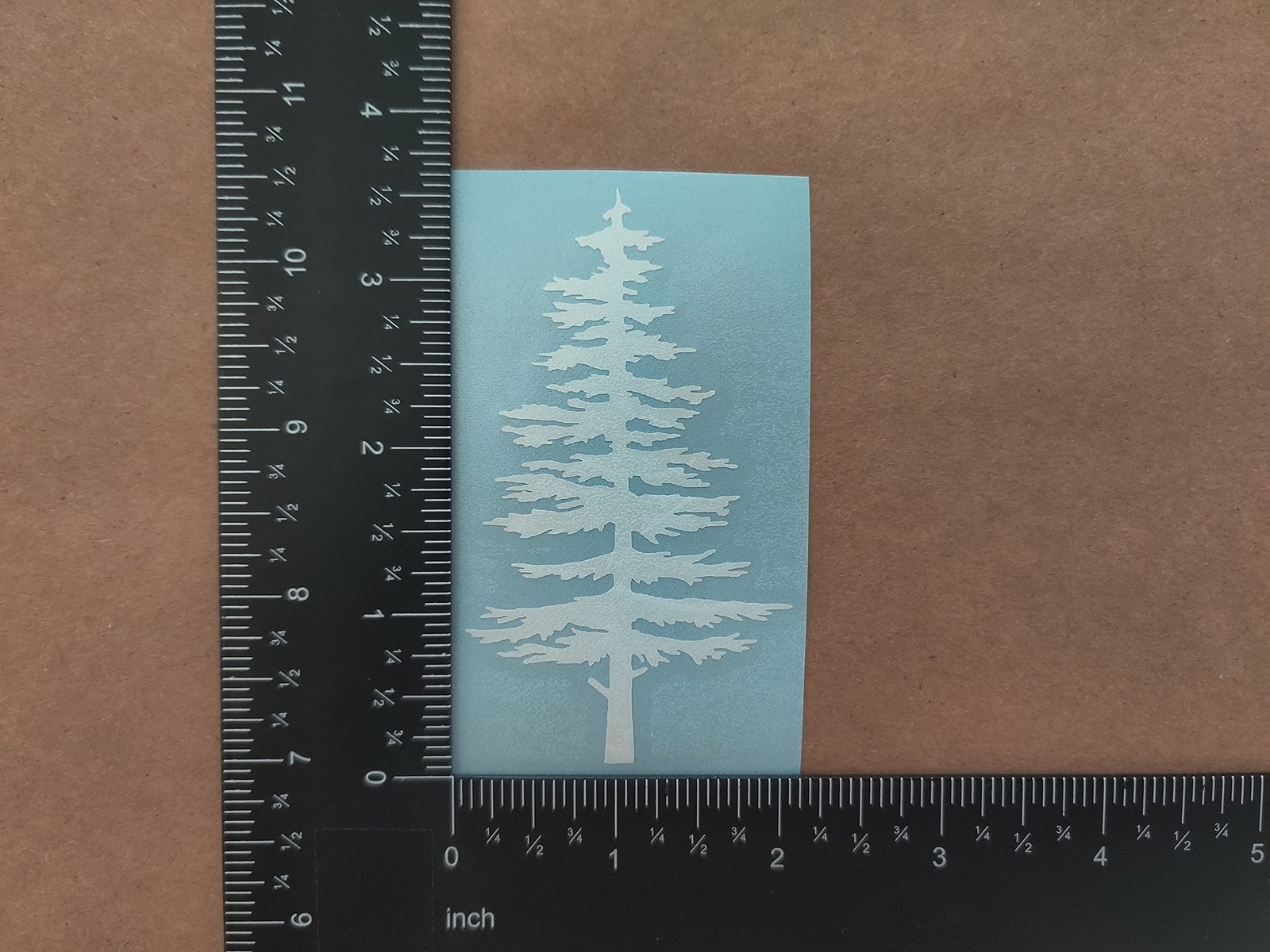 Mountain Decal 4 Pack: Compass, Sun Waves, Pine Tree, Small 3.5" White