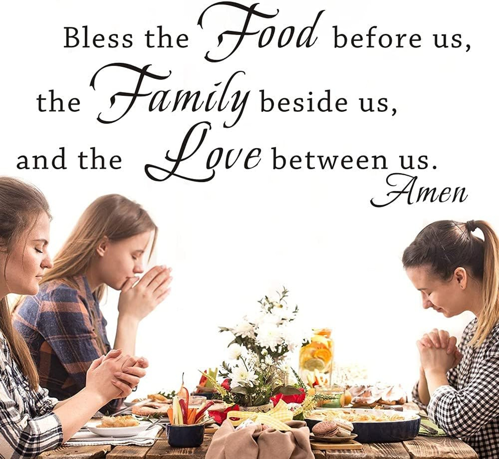 Kitchen Wall Decals Family Wall Decor Vinyl Stickers Dining Room Art Quotes