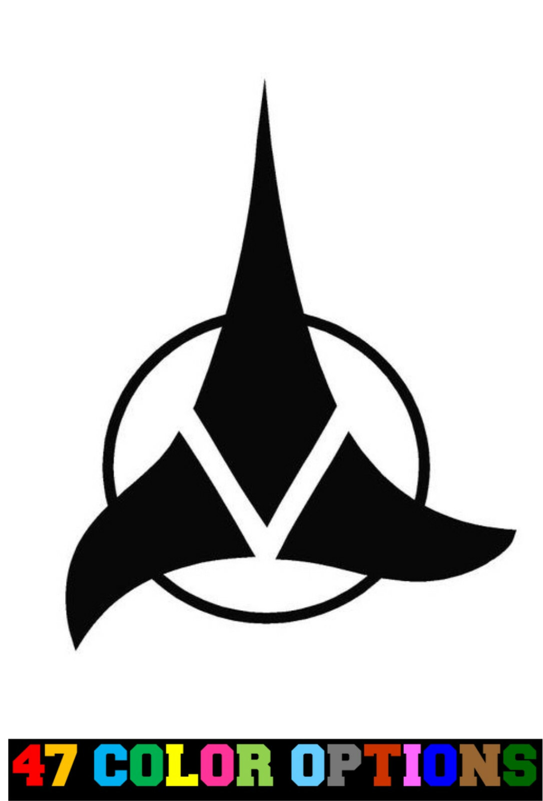 Vinyl Decal Truck Car Sticker Laptop – Star Trek Next Generation Klingon Symbol