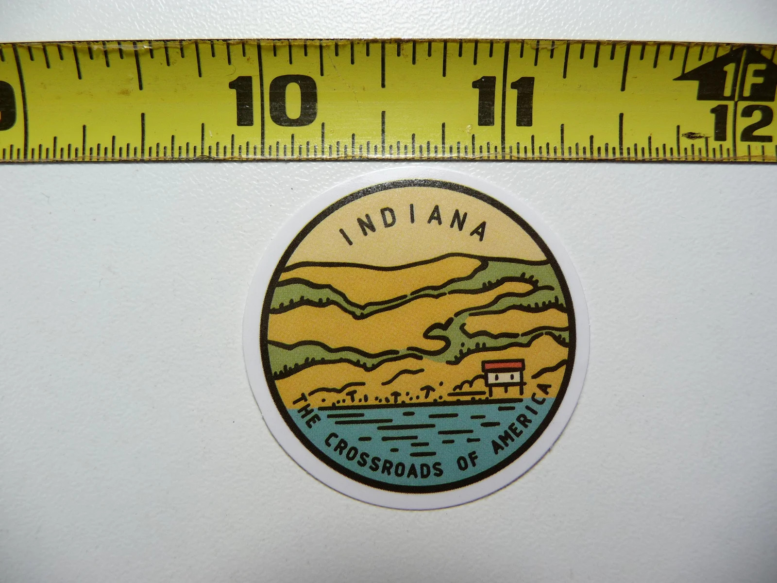 INDIANA SMALL STICKER DECAL LOVE HOME STATE MOTTO PRIDE FUN FUNNY
