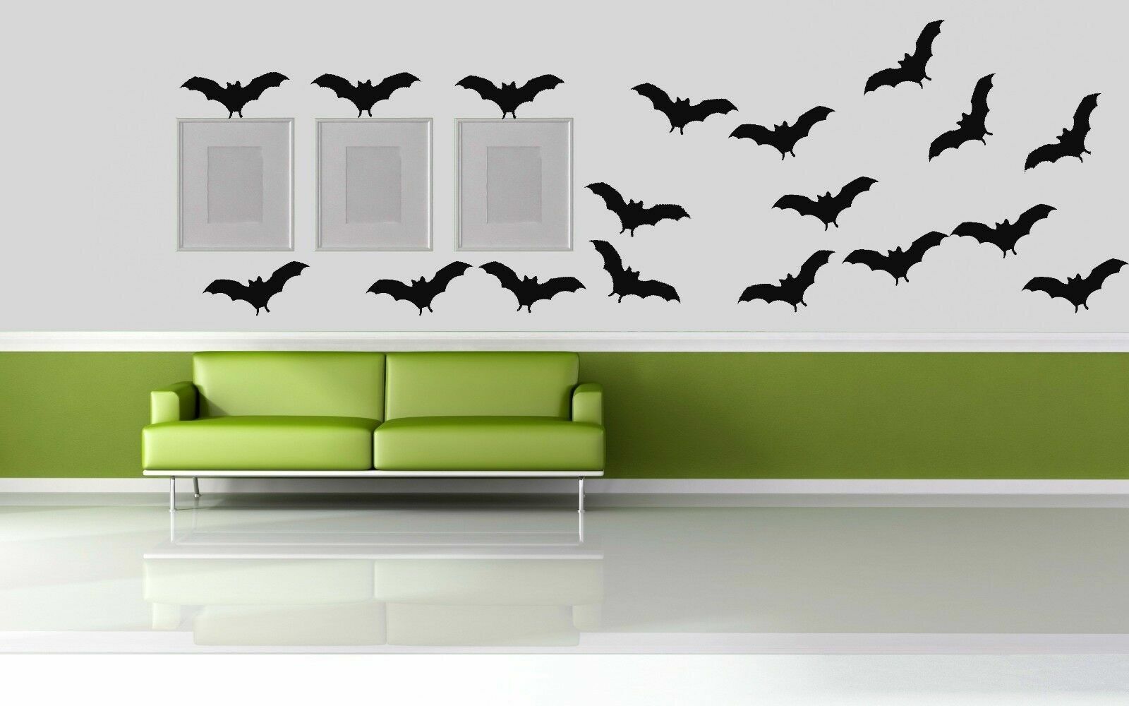 3.9" X 2" Flying Bats Home Office Wall Bathroom Window Vinyl Decal Sticker Decor