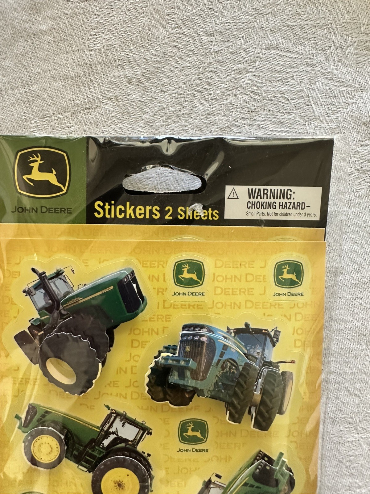 NEW SEALED John Deere 3D Stickers Stickety Doo Da 2006 American Greetings
