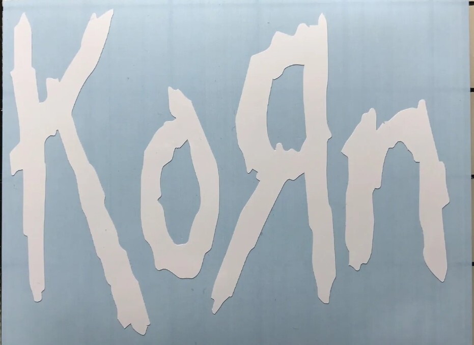 Korn Logo Vinyl Decal Sticker Car Truck Windows Laptops Bumper Boards SUV