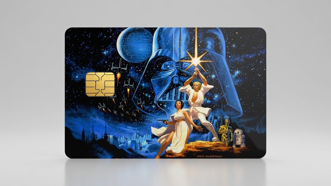 Darth Vader Luke Leia Space Art Star Wars Debit Card Credit Card Skin