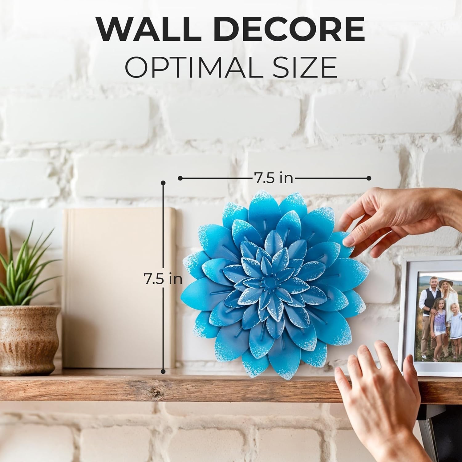 Stunning Succulent Metal Flowers Wall Decor – Perfect for Indoor & Outdoor