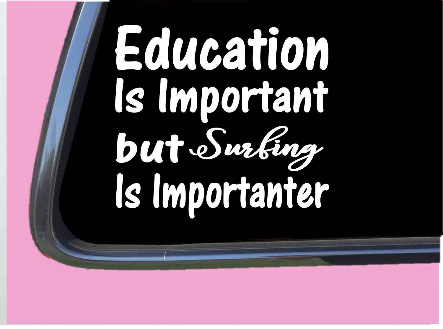 Surfing Important TP070 vinyl 6" Decal Sticker surfboard surf wax