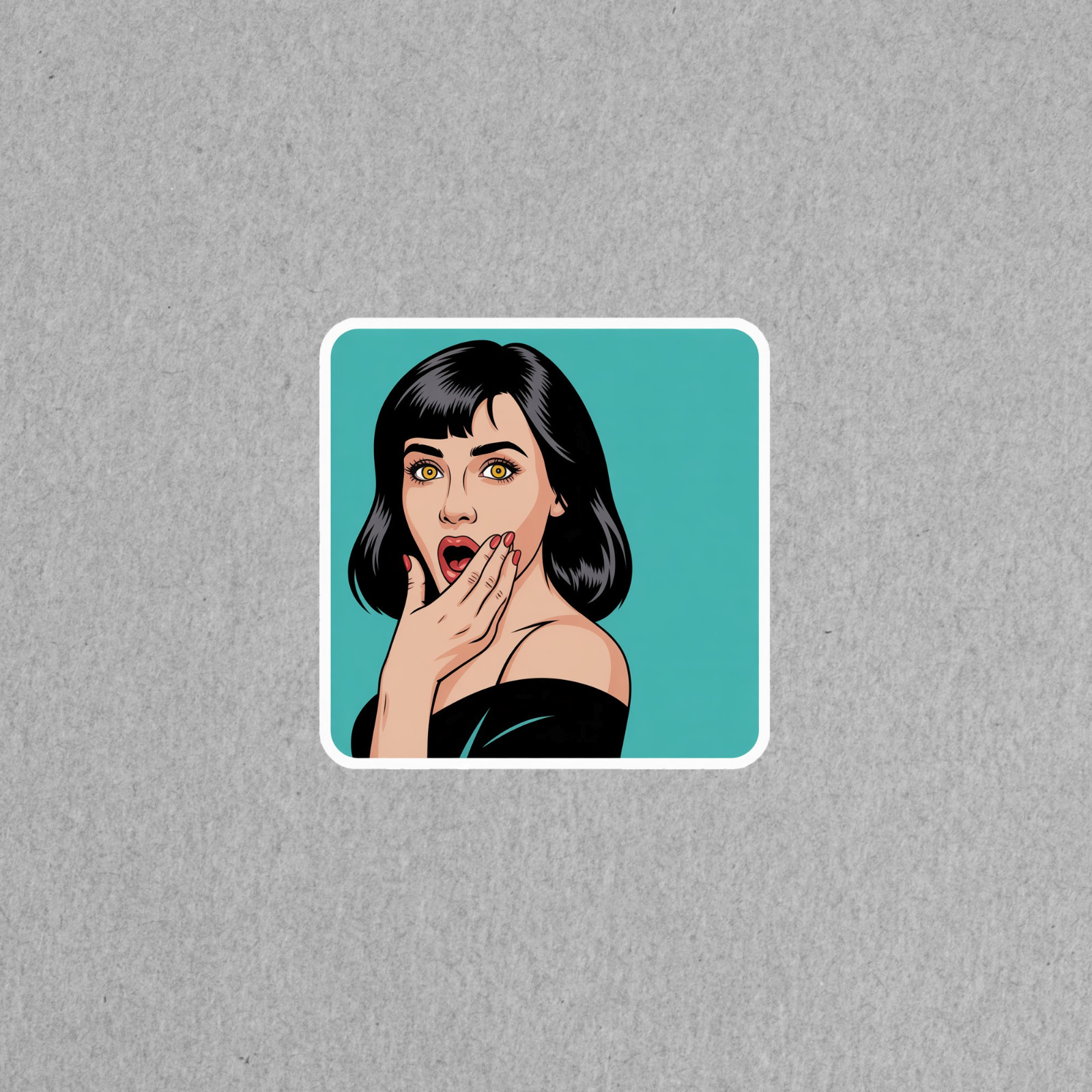 Surprise Pop Art Graphic Sticker Decal for Laptops and Walls #7028
