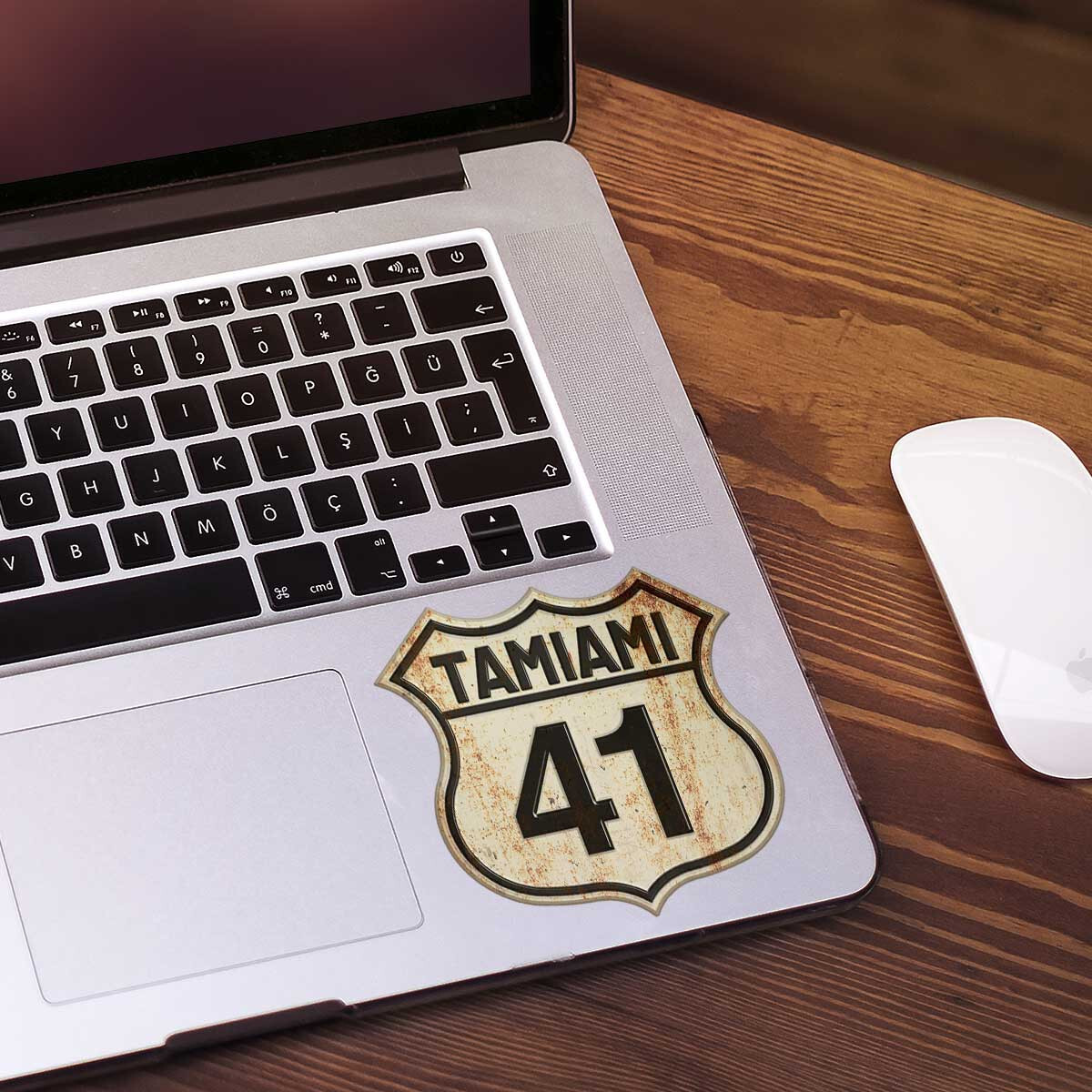 Vinyl Sticker; Tamiami Trail US 41 Florida State Die Cut Vinyl Sticker