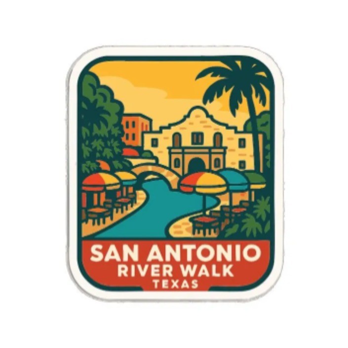 San Antonio River Walk Texas Iron On Heat Transfer Vinyl HTV Die-Cut Symbolic