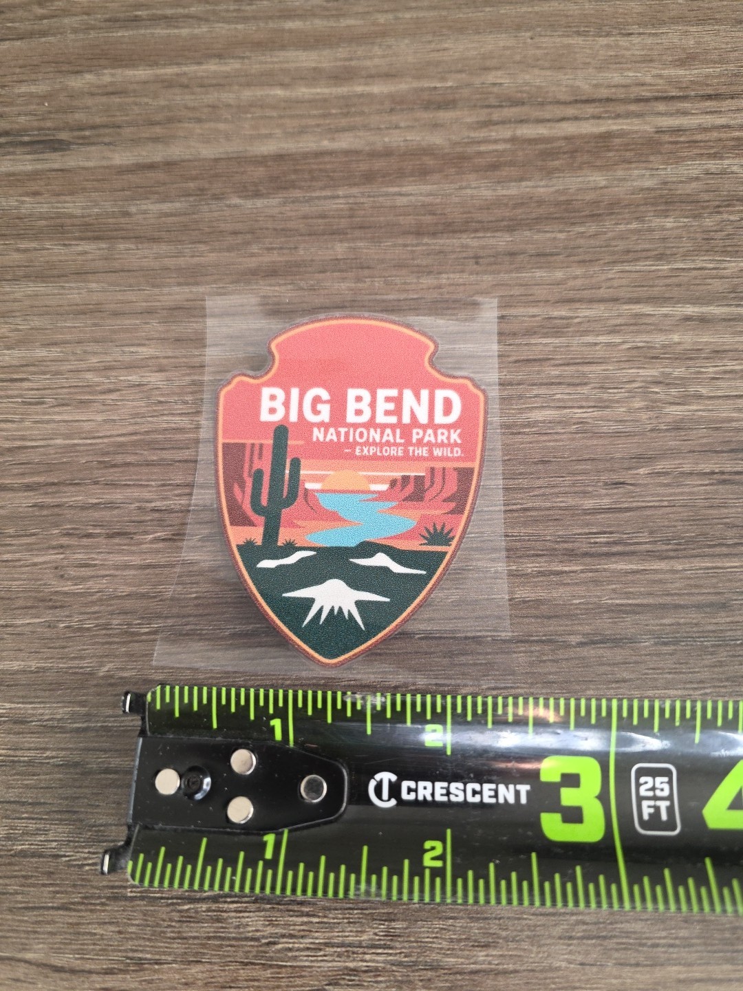 Big Bend National Park UVDTF Decal Sticker Waterproof Raised Made In The USA