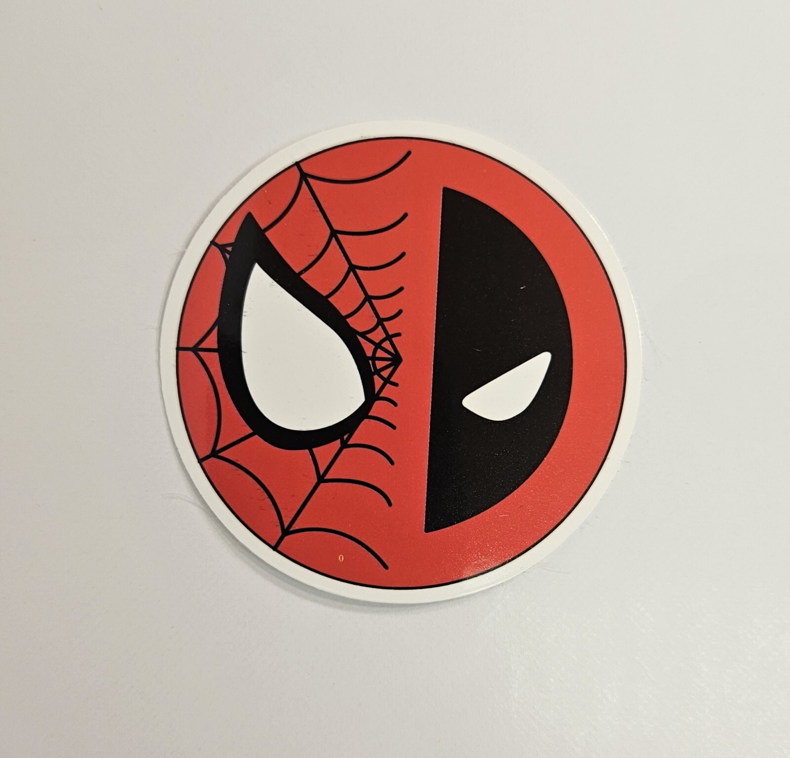 Circular Spiderman Logo Sticker Laptop Decal Waterproof Skateboard Sticker