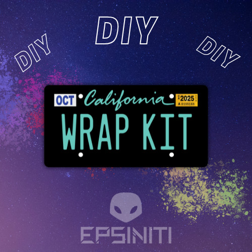Mint Gloss California Plate Wrap DIY Kit