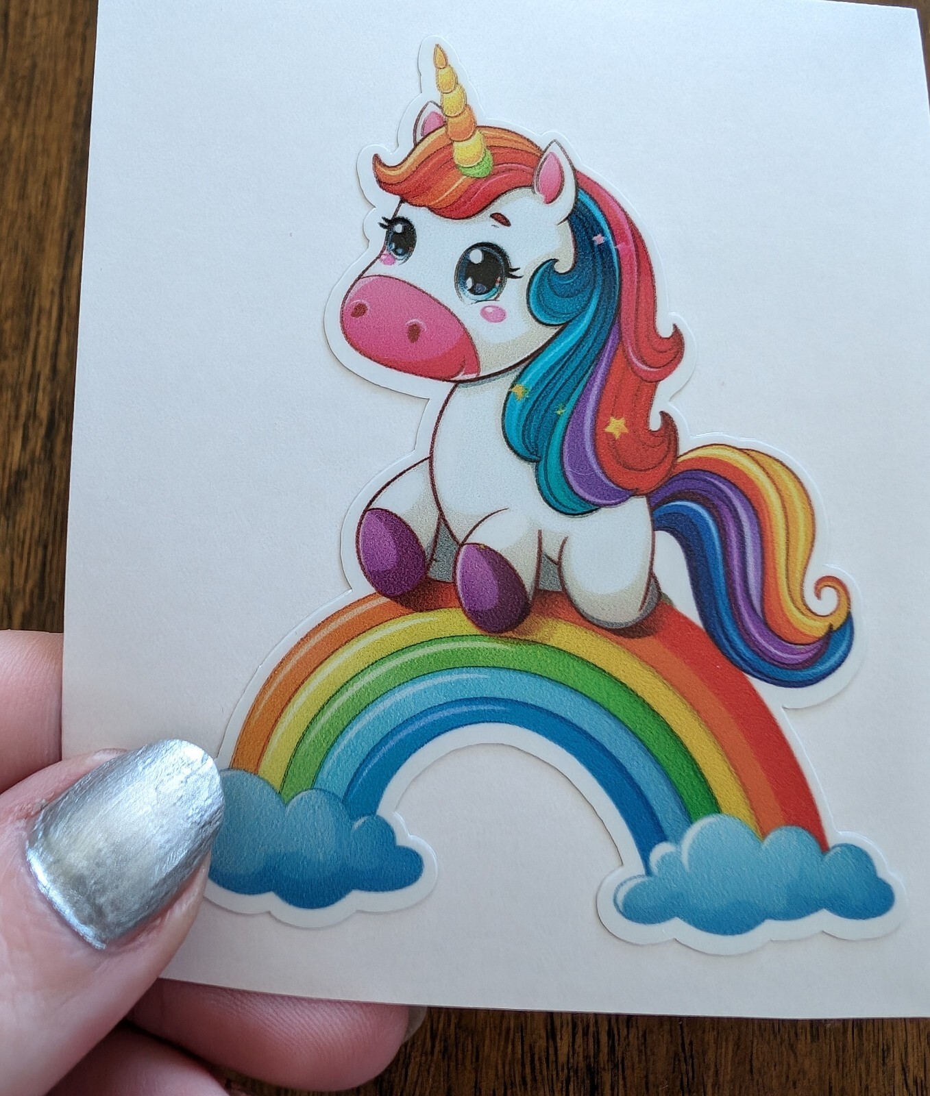 3.25" Unicorn Rainbow Decal Sticker Happy Kids Support Pride Cute Horse Fantasy
