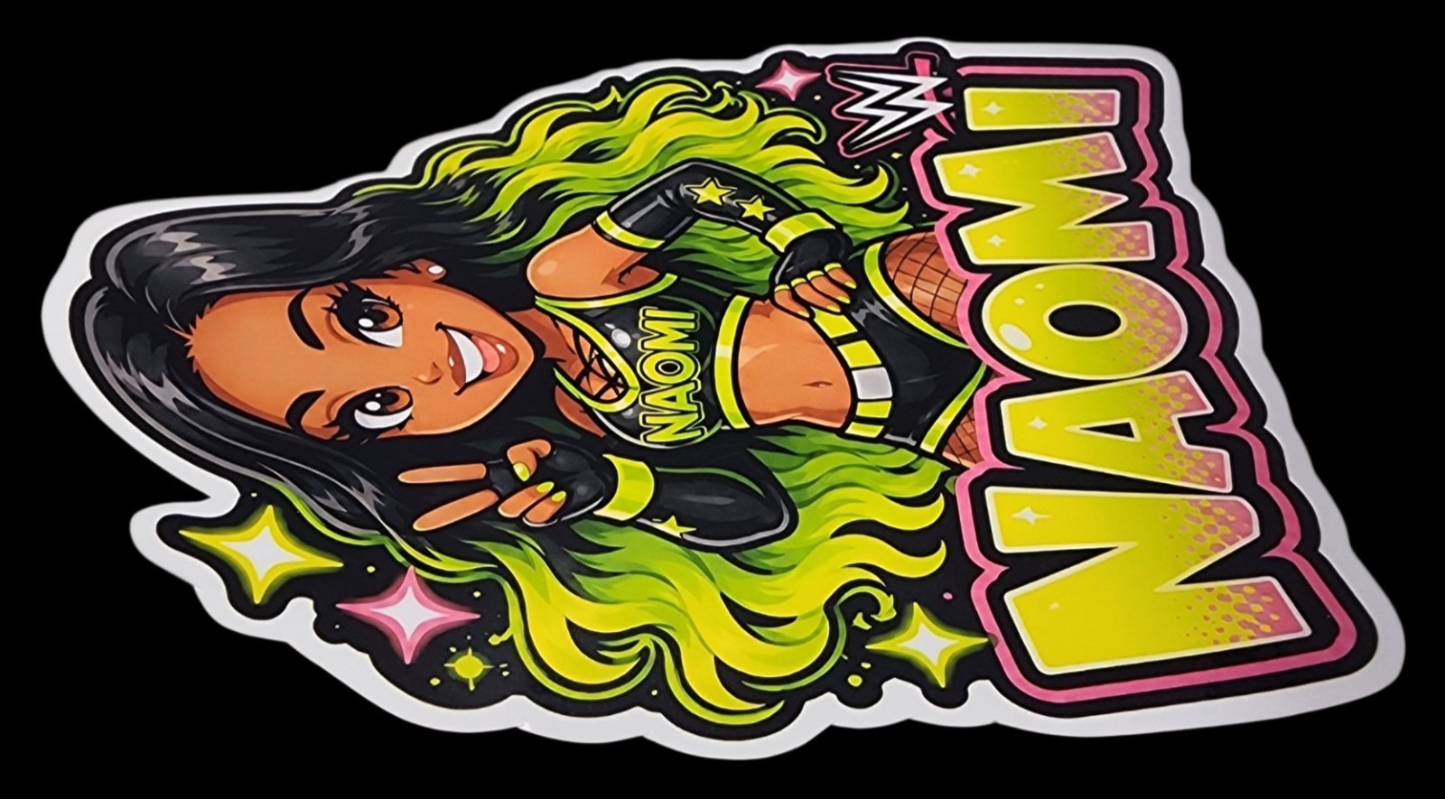 Female Wrestler Waterproof Car Decal Laptop Vinyl Sticker Large