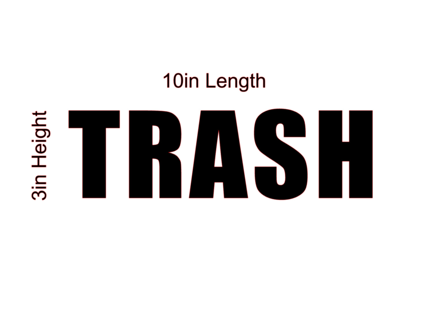 Trash Sticker PICK COLOR Vinyl Decal Garbage Waste Bin Symbol Recycle Wall Door