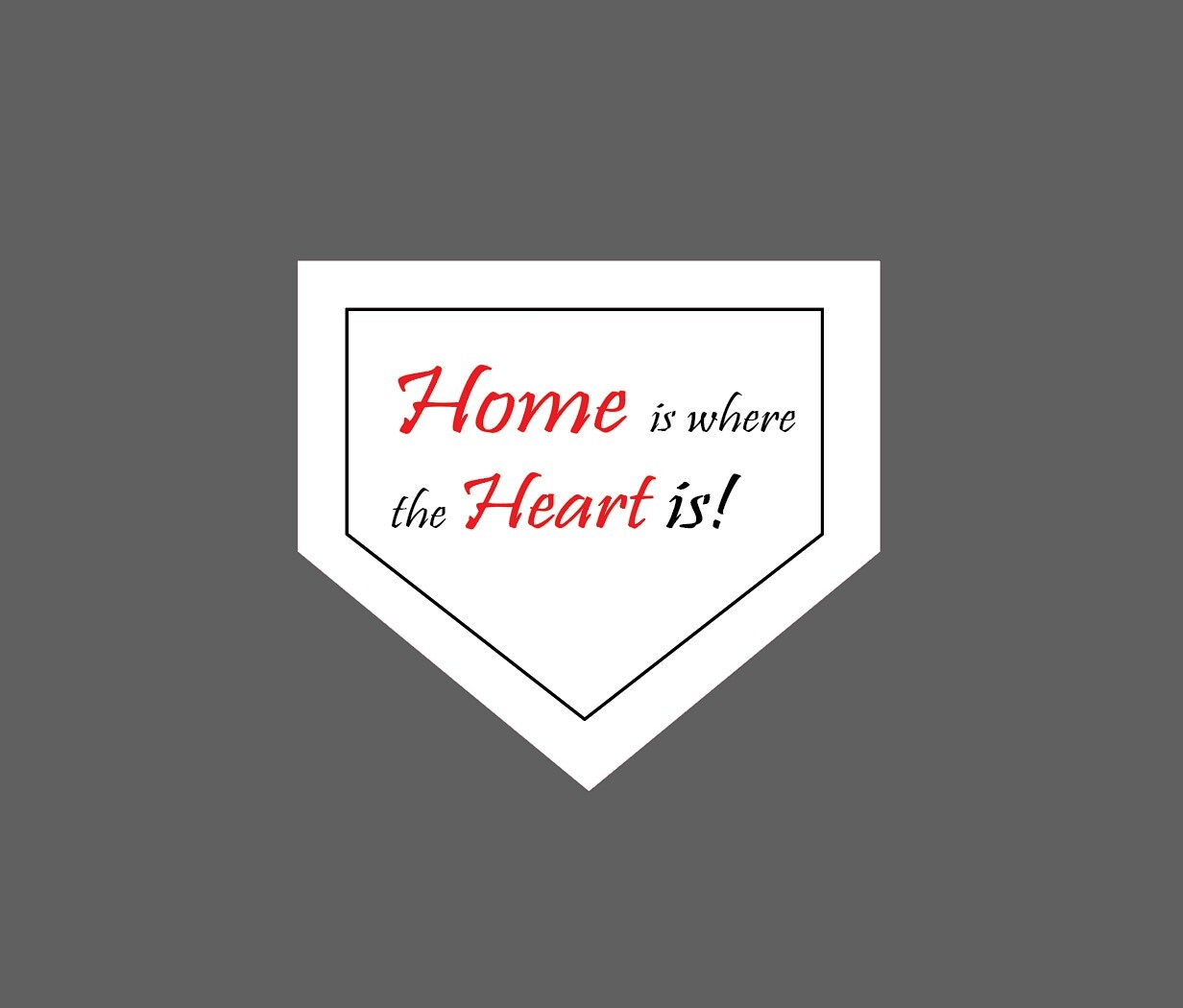 Home Is Where The Heart Is Sticker Baseball – Buy Any 4 For $1.75 Each Storewide