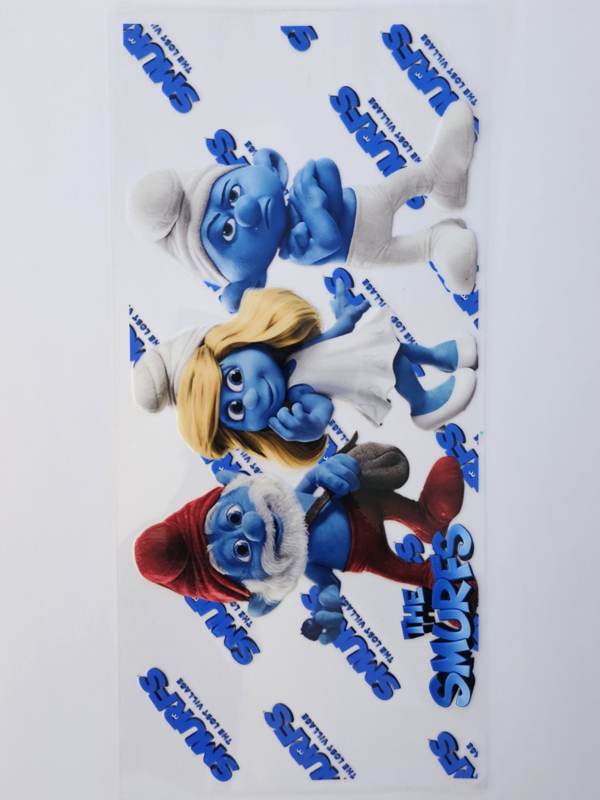 Smurfs UV DTF Transfer Sticker Wrap Tumbler UVDTF BUY 10+ GET COMBINED SHIPPING