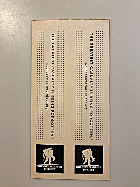 NEW (2) Wounded Warriors Project Bookmarks 7” x 1-3/4” + (11) American Stickers