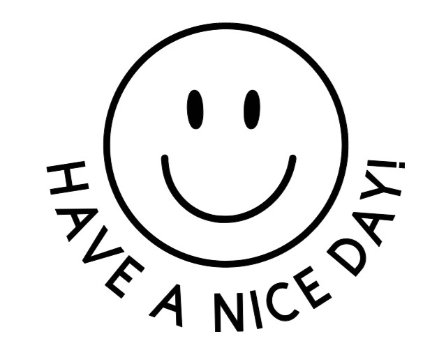 Have A Nice Day Smiley Face Vinyl Decal Bumper Sticker Car Window Mirror Laptop