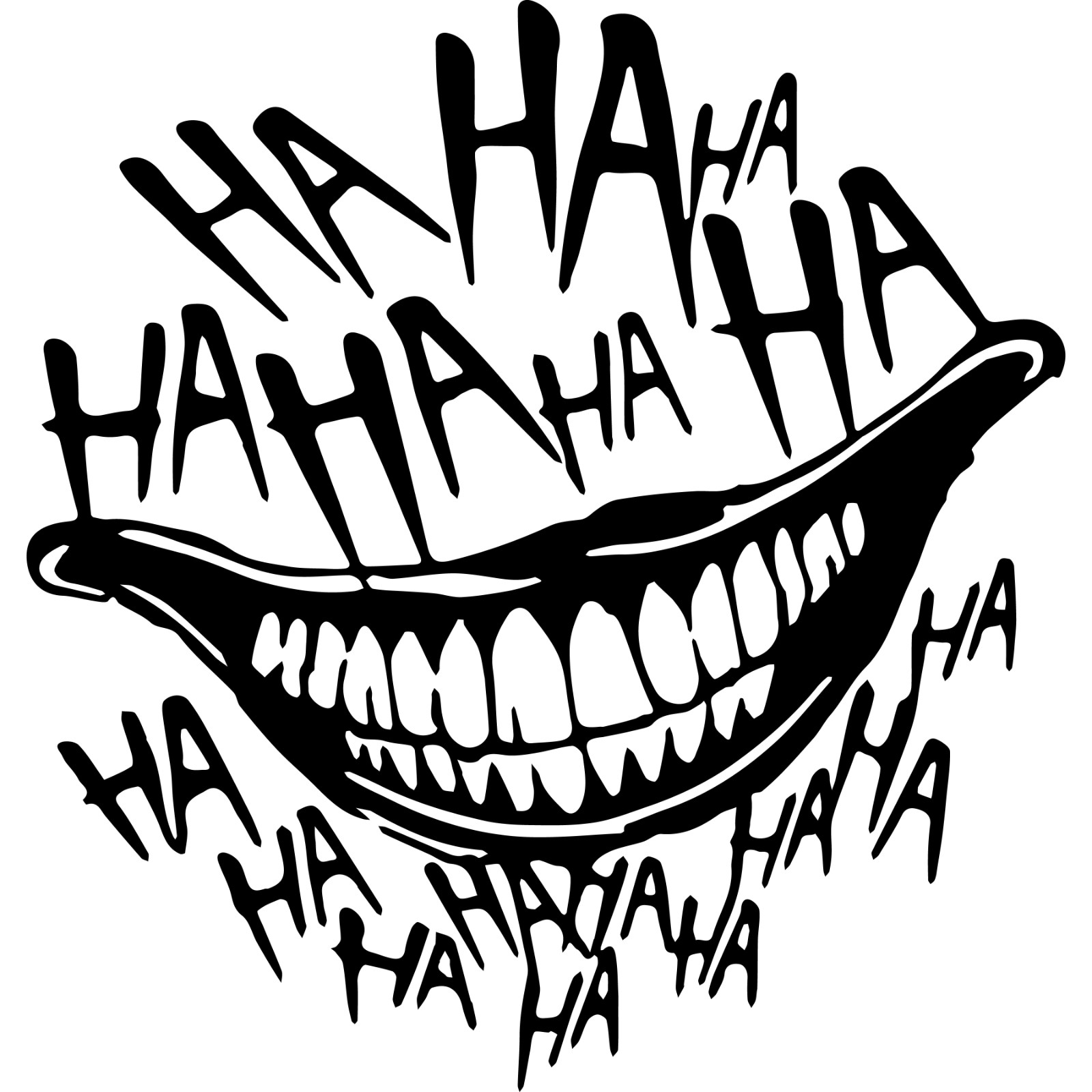 Vinyl Decal Car Truck Stanley Sticker Wall Batman Harley Quinn – Joker Smile HA