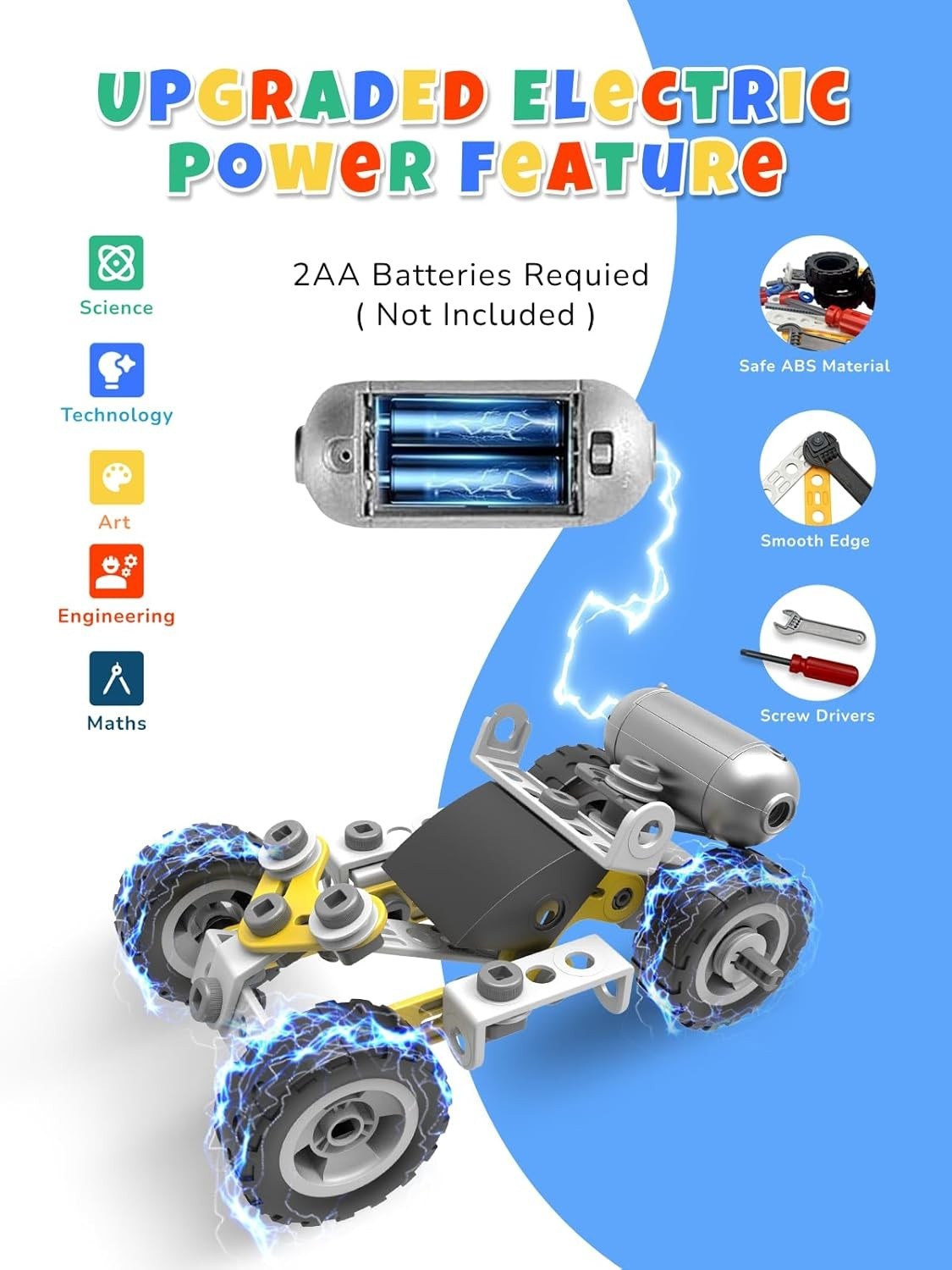 Toys for 5 6 7 8+ Year Old Boy,10 in 1 Electric Building Toys for Kids A…