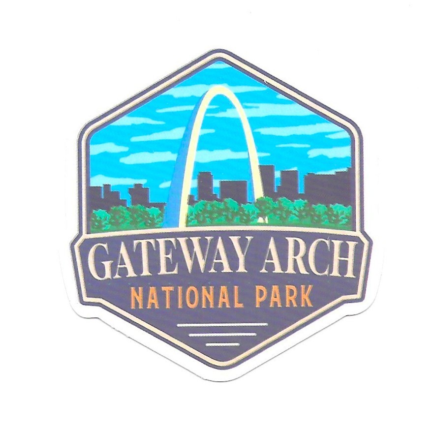 Gateway Arch National Park Vinyl Sticker St Louis Missouri Travel Art