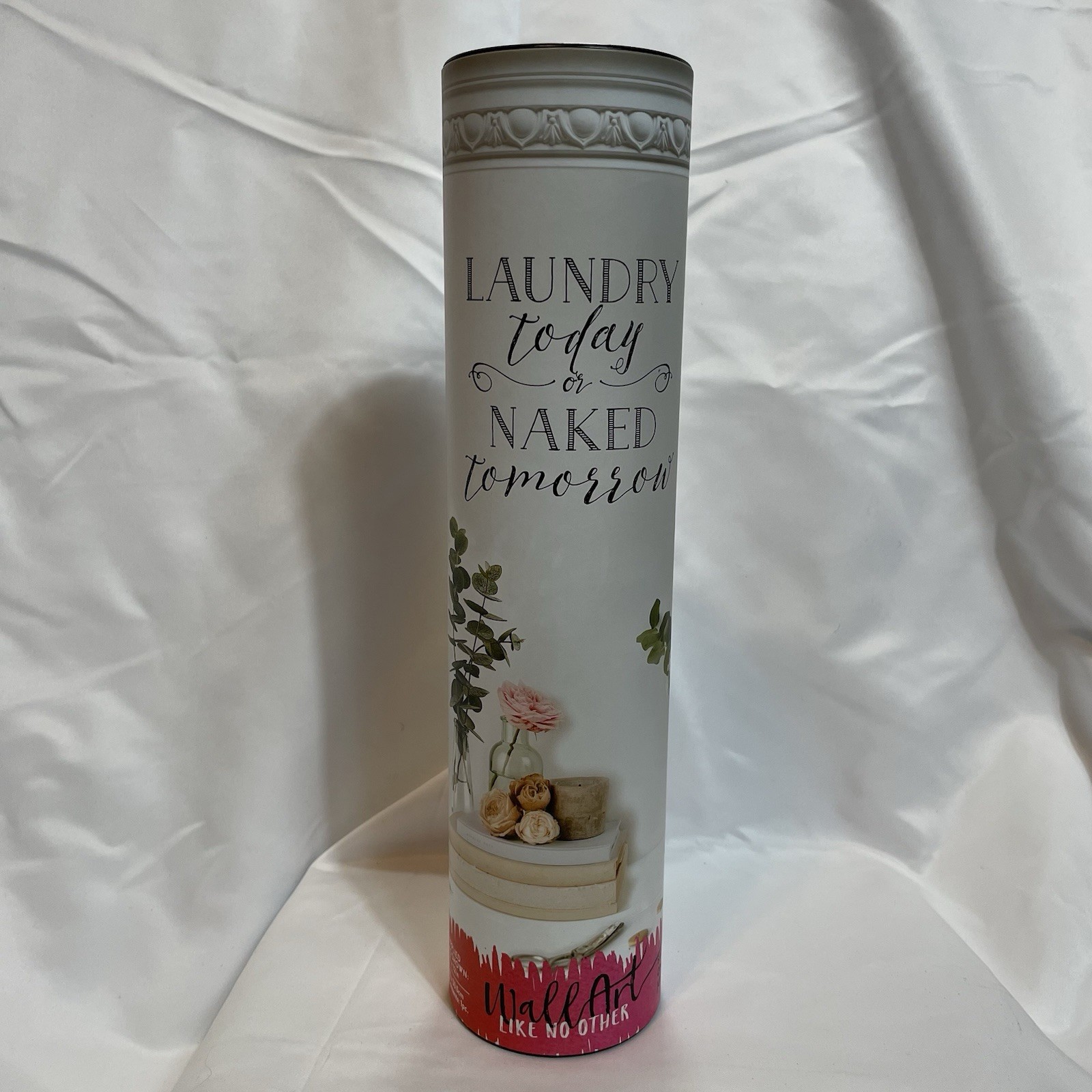 NEW TriVink Laundry Room Wall Art “Laundry Today Or Naked Tomorrow” Rub On
